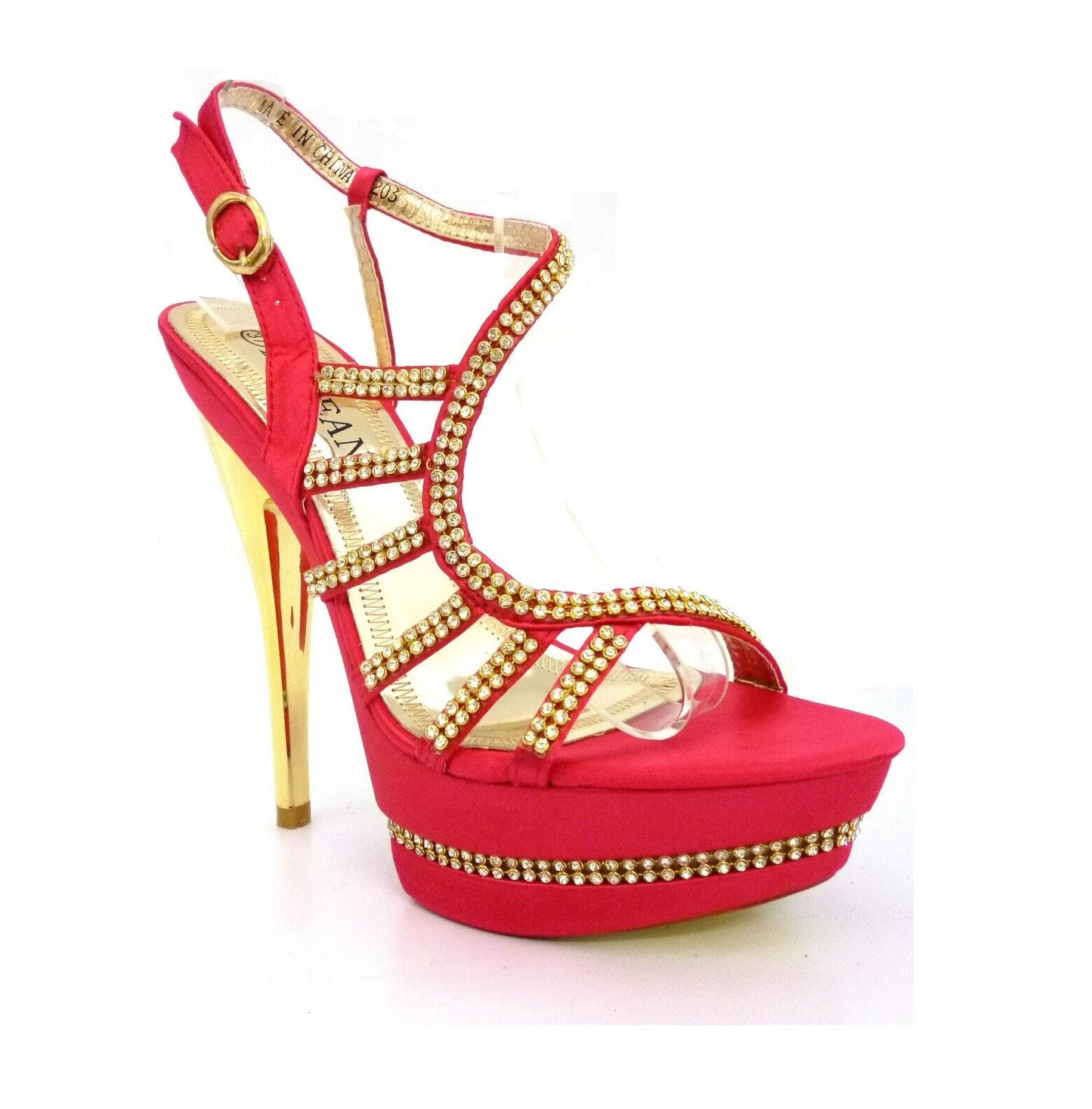 LADIES WOMENS HIGH HEEL PLATFORM EVENING DRESSY PEEP TOE SANDALS SHOES HEELS