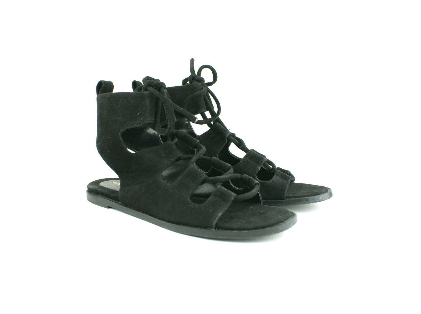 LADIES WOMENS STRAPPY LACE UP SUMMER GLADIATOR SANDALS FLAT BOHO CHIC SHOES SIZE