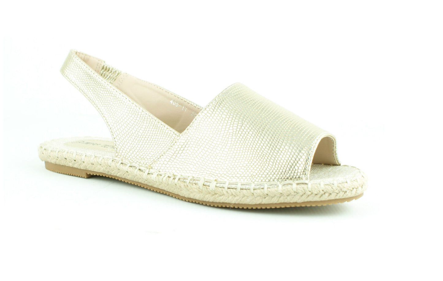 LADIES FLAT ESPADRILLE ANKLE STRAP SLING BACK MENORCAN SANDALS