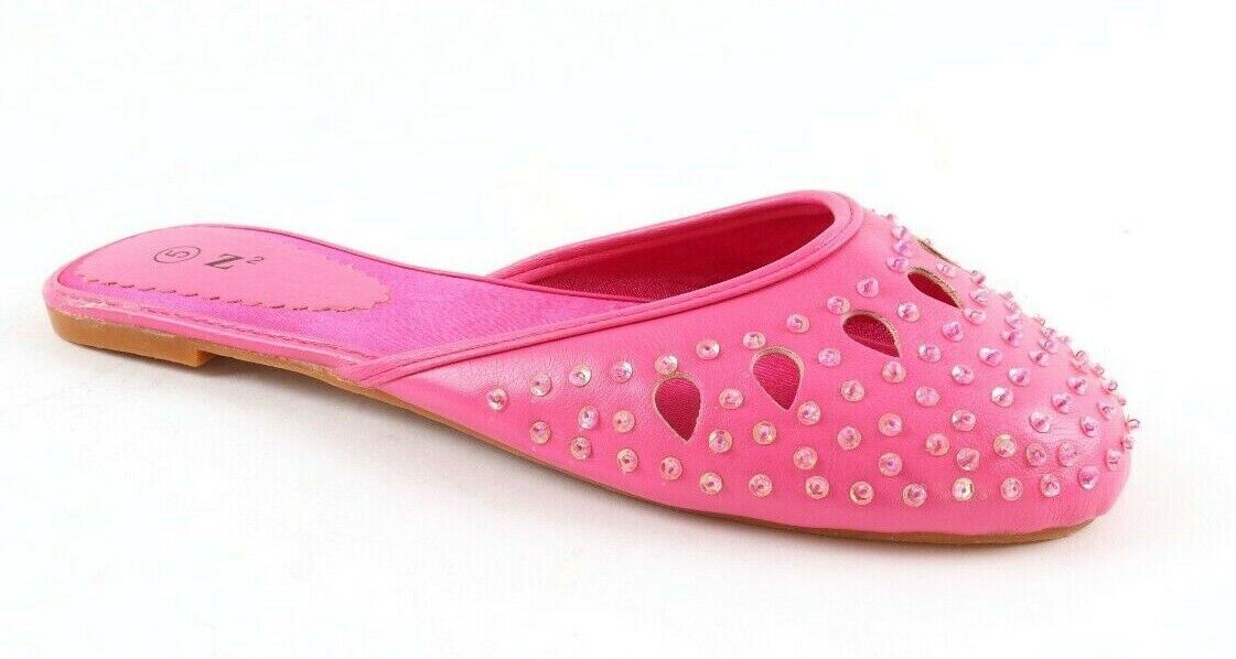 LADIES WOMENS NEW SLIP ON SLIDER BOW MULES PUMPS SHOES SANDALS FLIP FLOPS SIZE