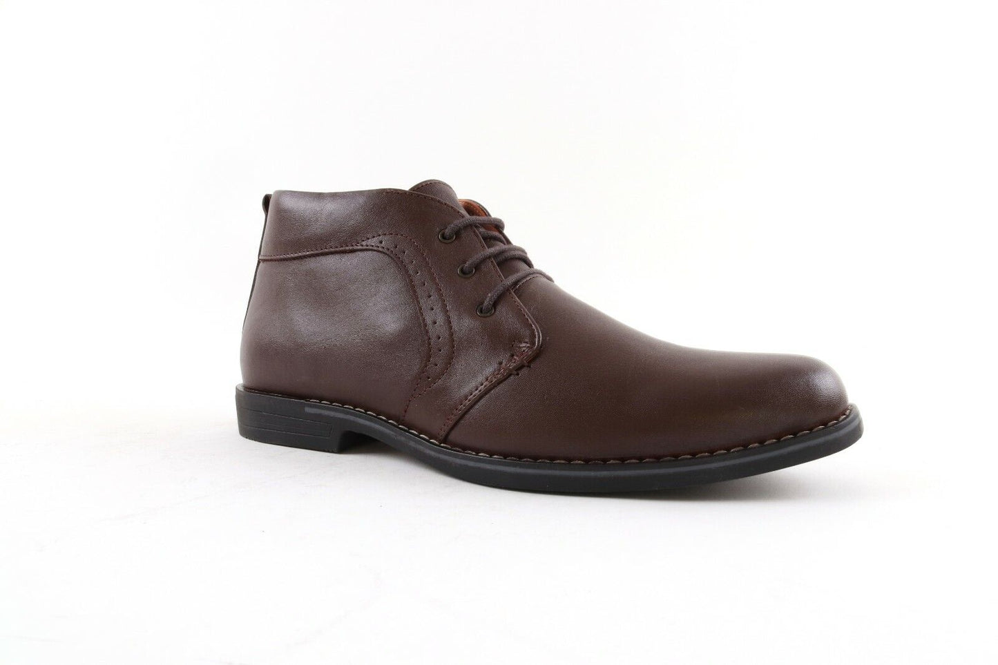 MENS NEW REAL LEATHER DESERT LACE UP ANKLE BOOTS RUBBER SOLE SHOES SIZE