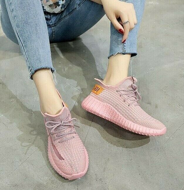 LADIES WOMENS MESH COMFORT GYM WALKING RUNNING YOGA TRAINERS SNEAKERS SHOES SIZE