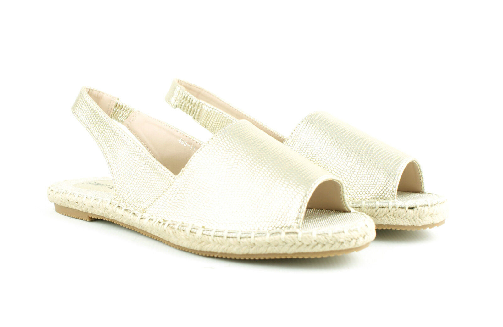 LADIES FLAT ESPADRILLE ANKLE STRAP SLING BACK MENORCAN SANDALS