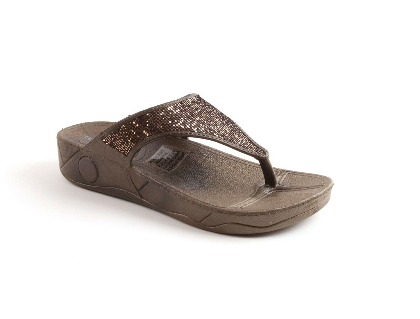 LADIES LOW WEDGE SPORTS POSTURE GYM FLIP FLOP WALKING SANDALS