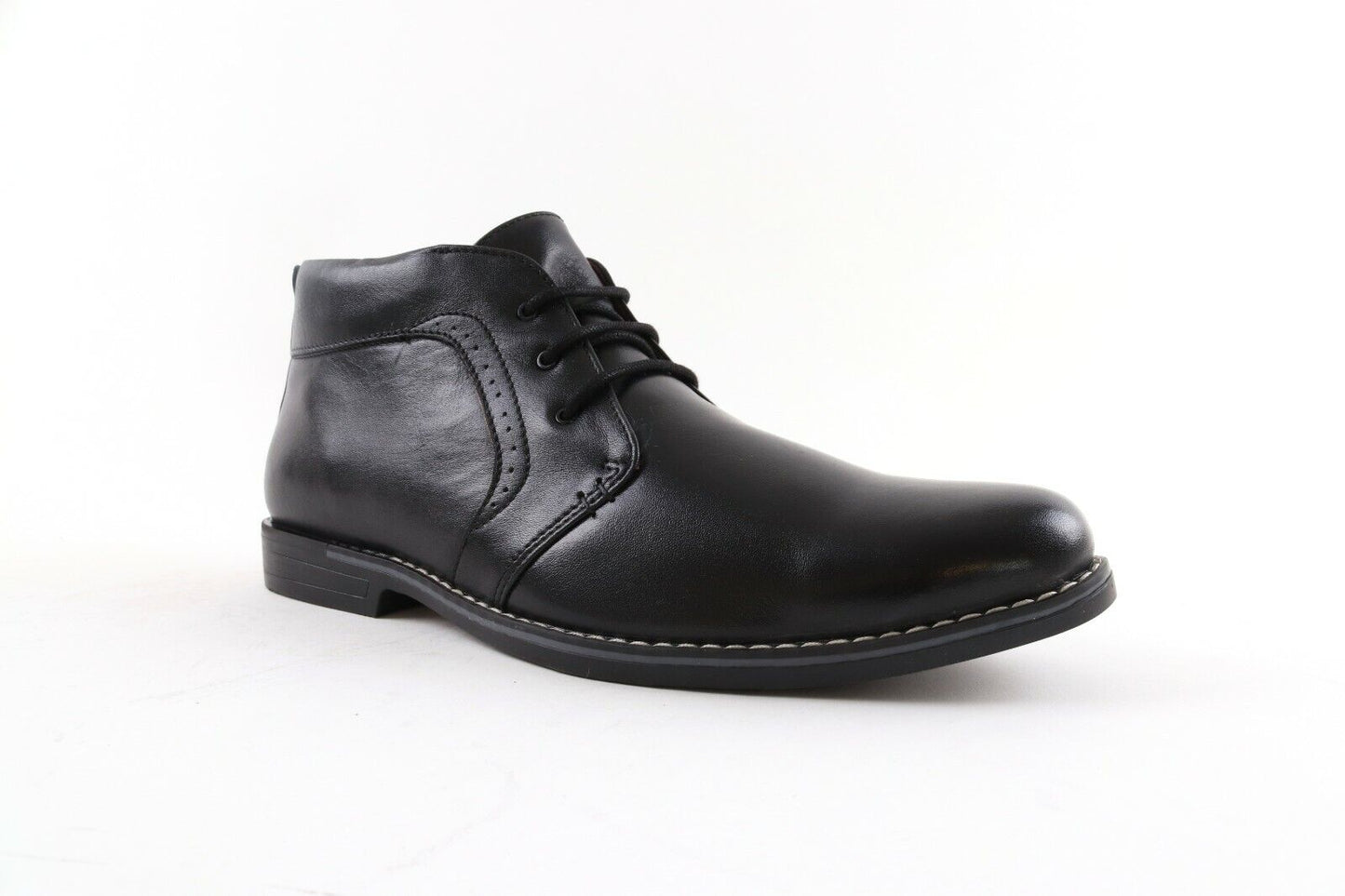 MENS NEW REAL LEATHER DESERT LACE UP ANKLE BOOTS RUBBER SOLE SHOES SIZE