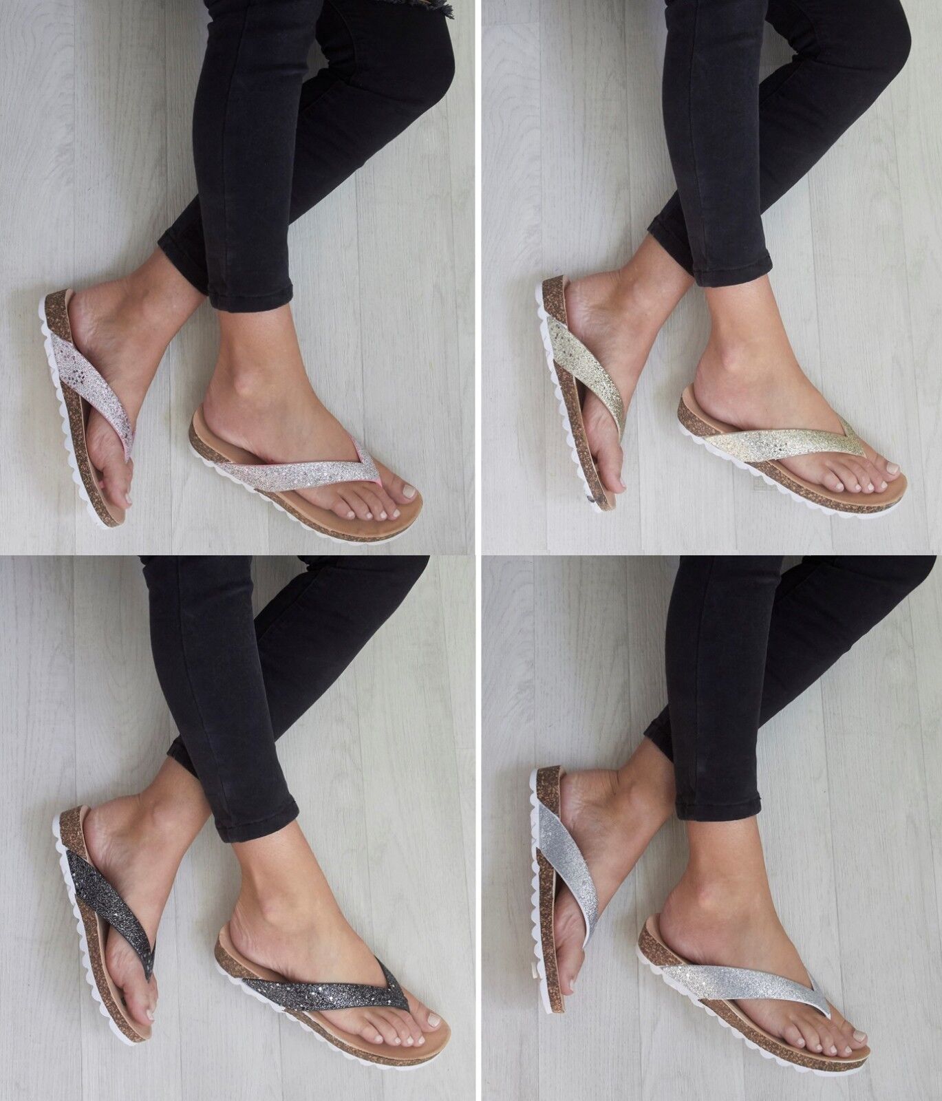 Small wedge flip flops store