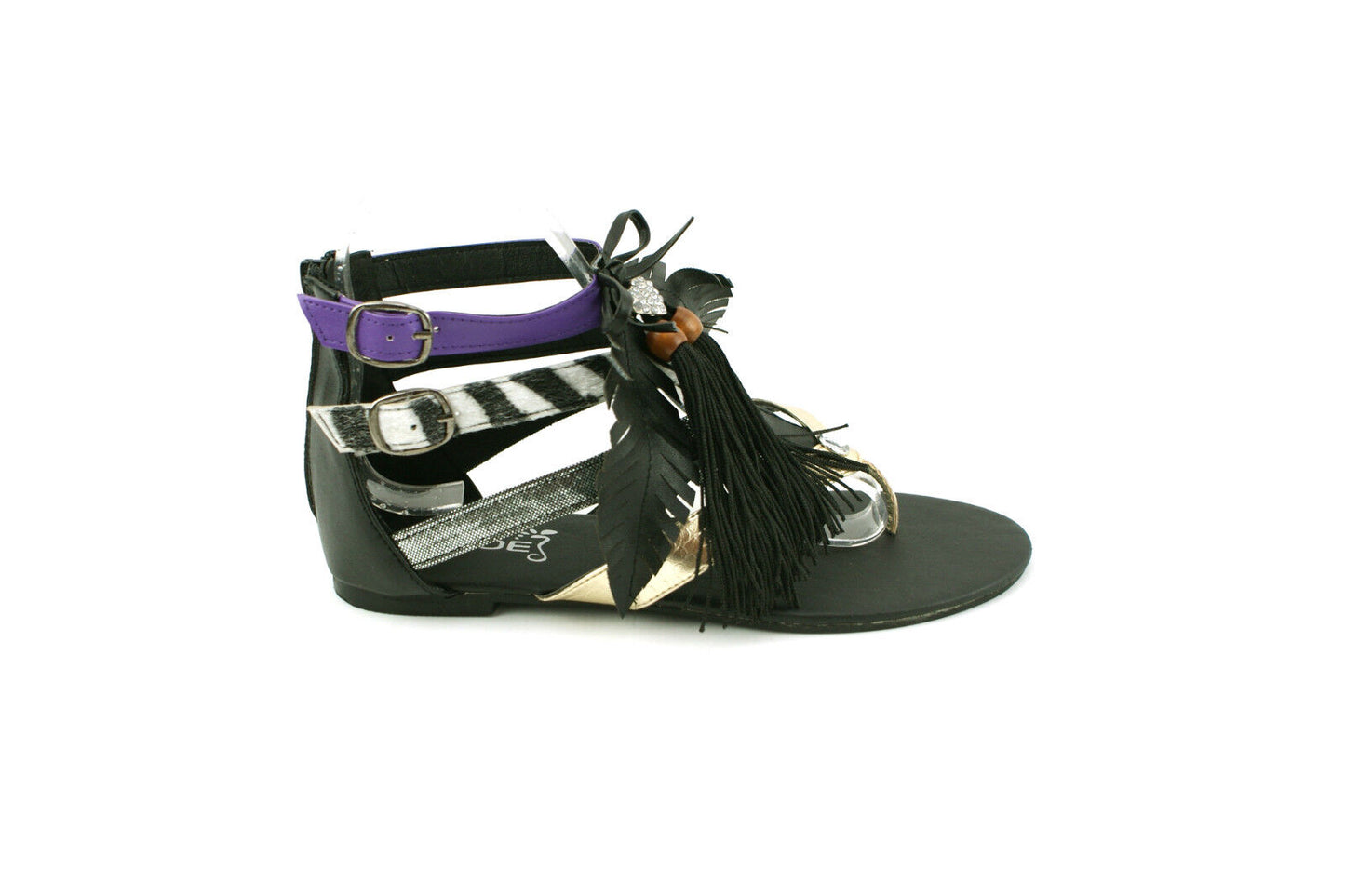 LADIES WOMENS FLAT GLADIATOR FLIP FLOP SUMMER BEACH HOLIDAY SANDALS SHOES SIZE