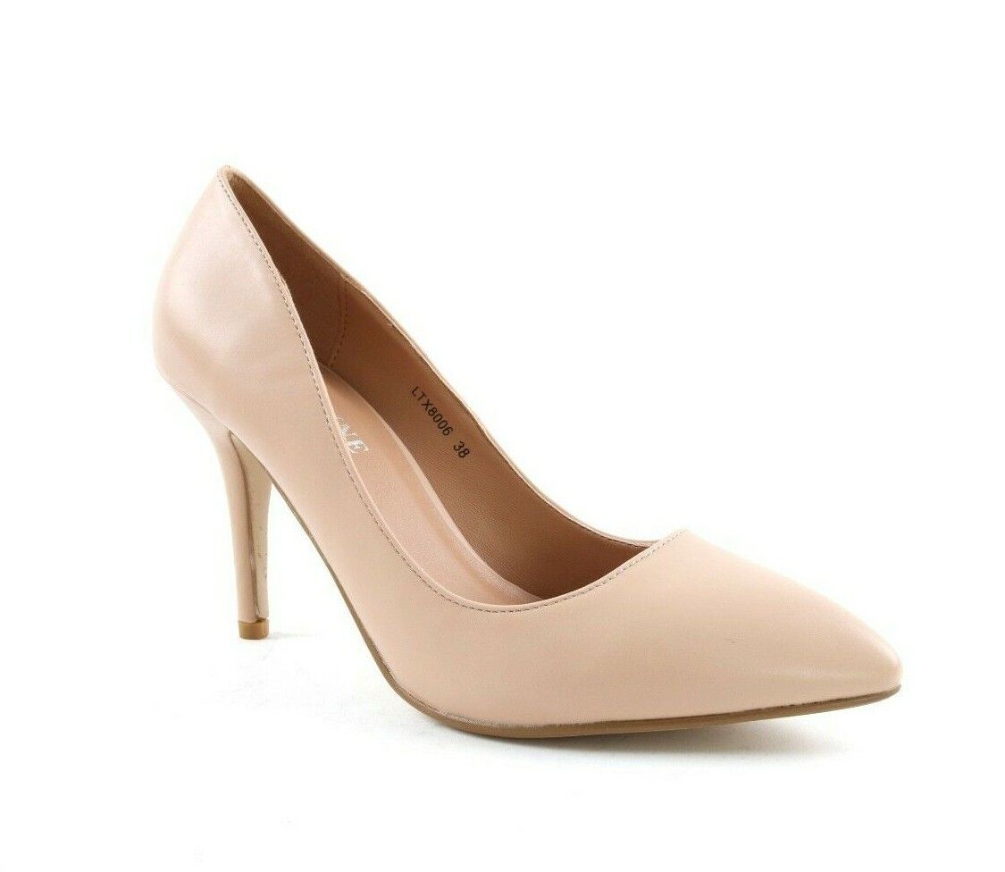 Ladies Womens High Stiletto Heel Pumps Work Smart Party Pointed Court Shoes Size