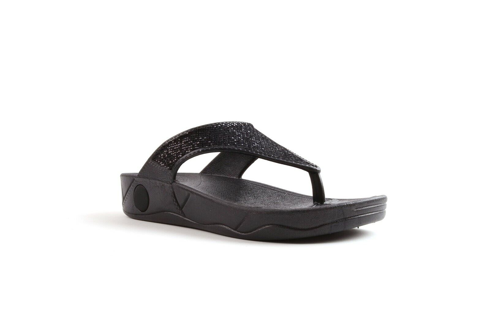 LADIES LOW WEDGE SPORTS POSTURE GYM FLIP FLOP WALKING SANDALS