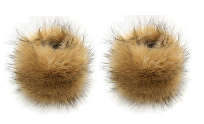 WOMENS LADIES ONE PAIR FAUX FUR LUXURY WRIST CUFFS WINTER FURS CUFF WRISTBAND 
