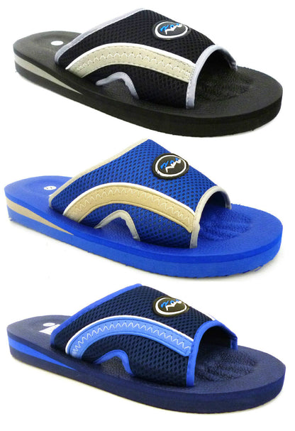 MENS GENTS BOYS NEW SUMMER BEACH SHOWER GYM MULES FLIP FLOPS SANDALS SHOES SIZE