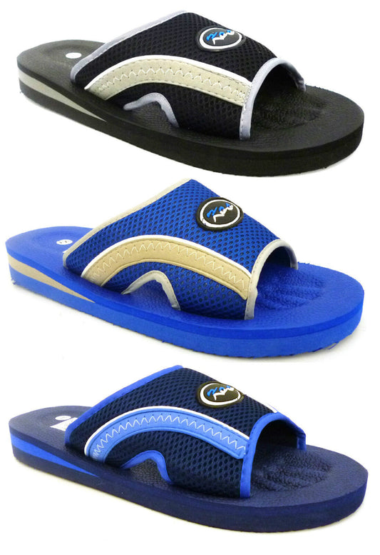 MENS GENTS BOYS NEW SUMMER BEACH SHOWER GYM MULES FLIP FLOPS SANDALS SHOES SIZE