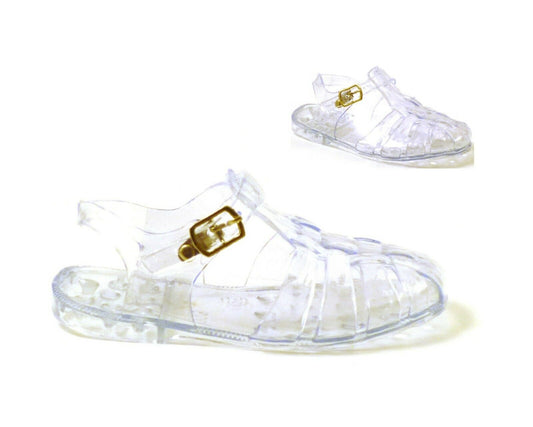 BABY KIDS INFANTS GIRLS RETRO STYLE JELLY SUMMER HOLIDAY SANDALS SHOES SIZE