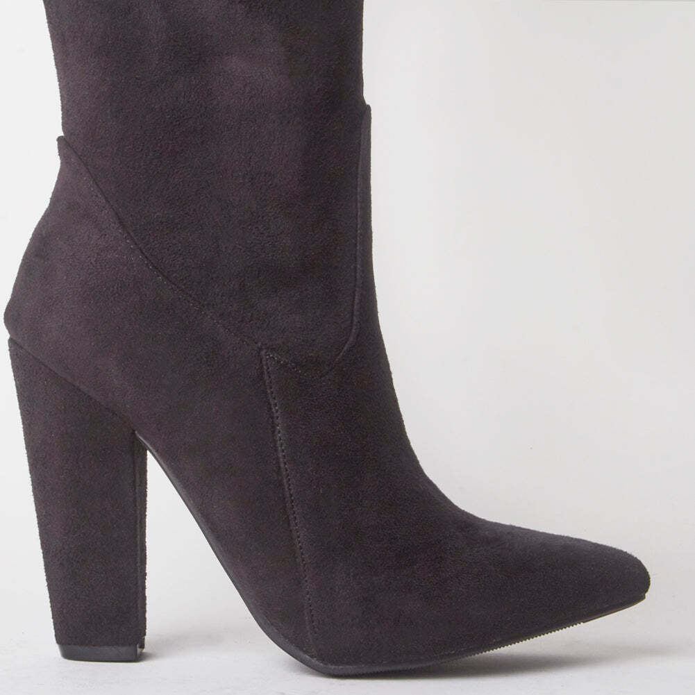 Frida Faux Suede Thigh High Boots