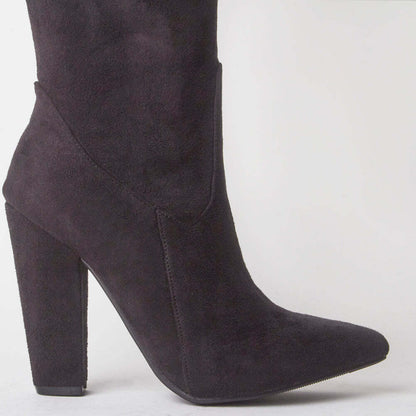 Frida Faux Suede Thigh High Boots