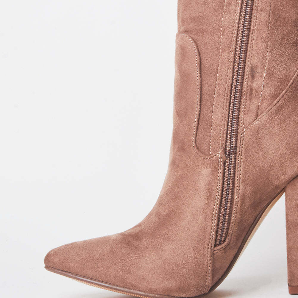Frida Faux Suede Thigh High Boots