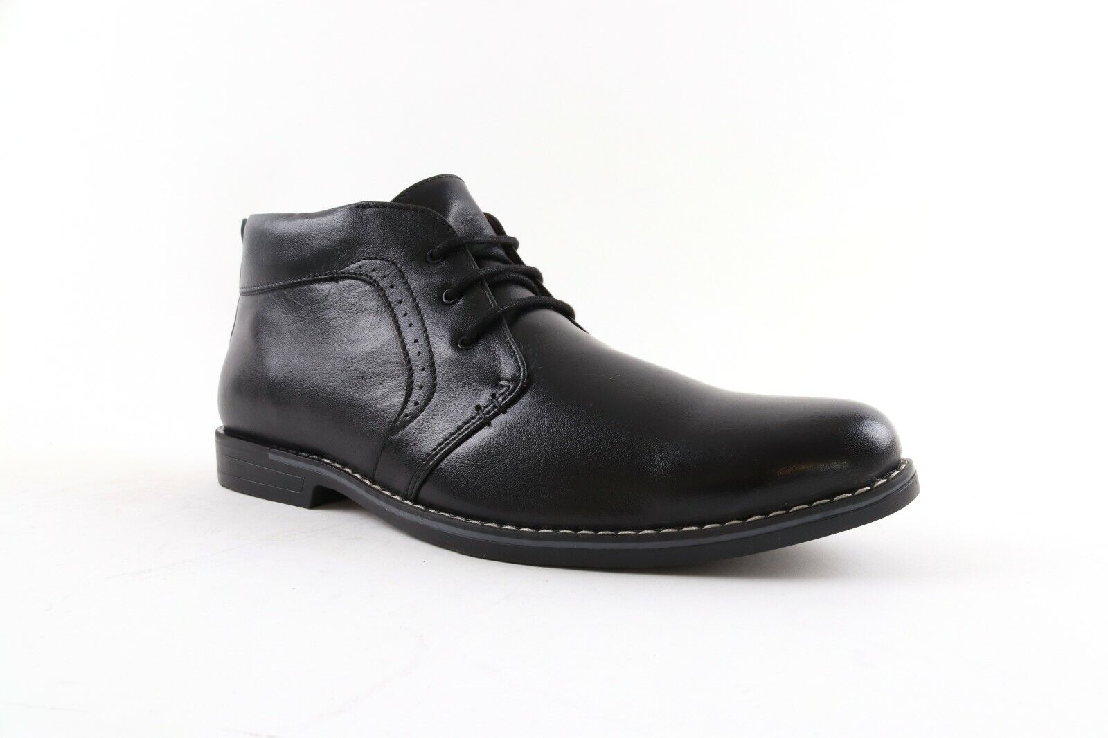 MENS NEW REAL LEATHER DESERT LACE UP ANKLE BOOTS RUBBER SOLE SHOES SIZE