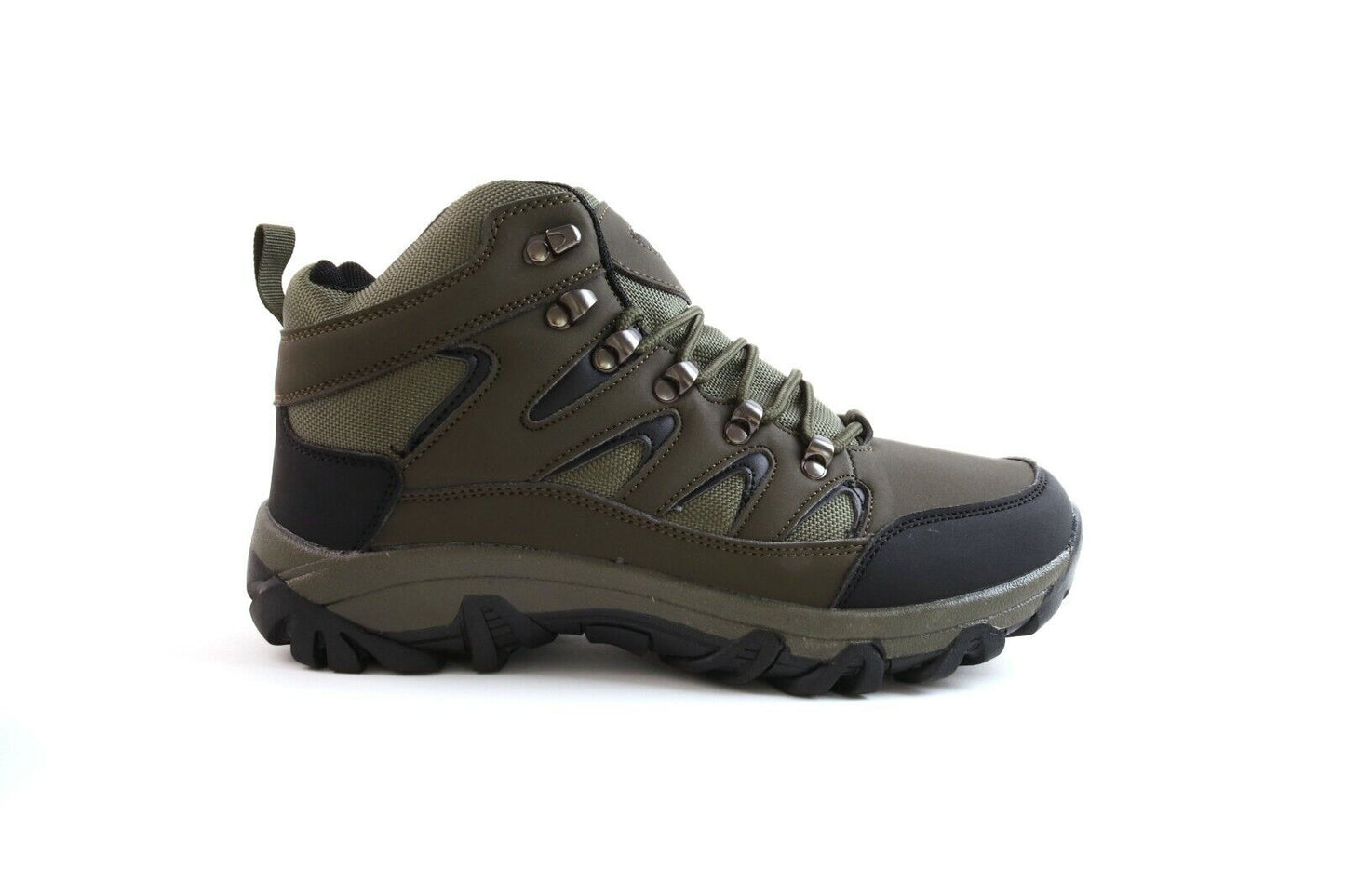 Mens Ankle High lace Up Trail Comfy Walking Hiking Trekking Boots Trainers Size 