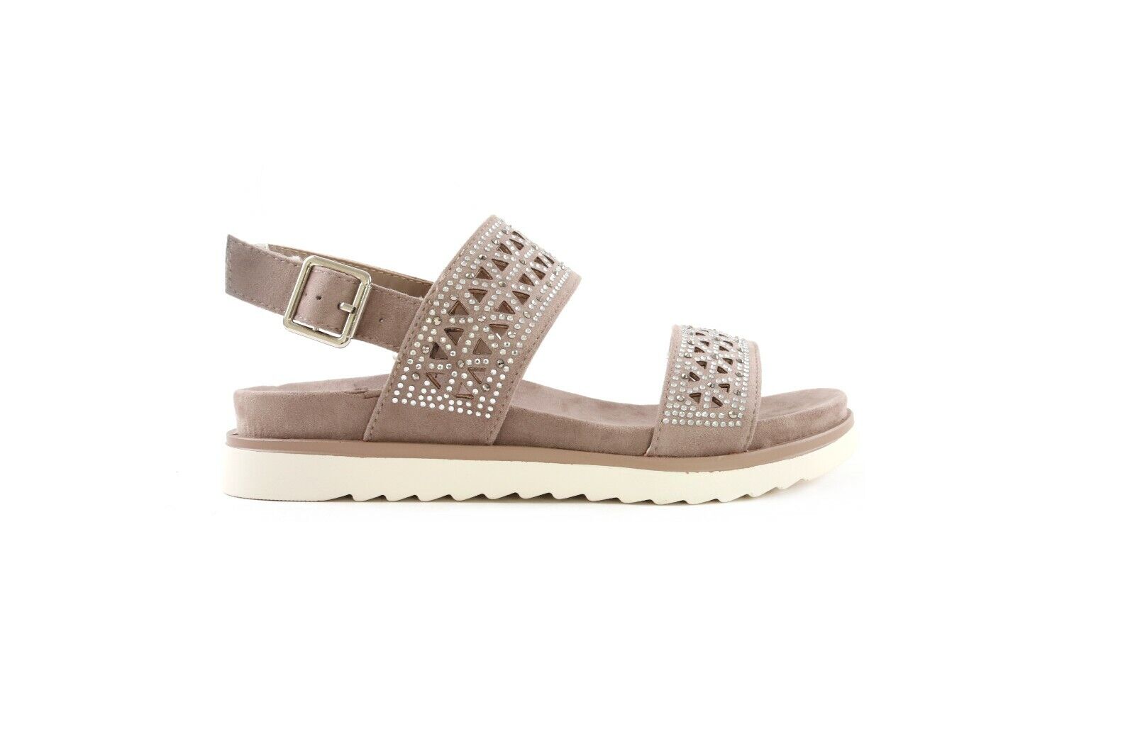 Ladies Low Wedge Soft Comfort Sling Back Summer Sandals Shoes