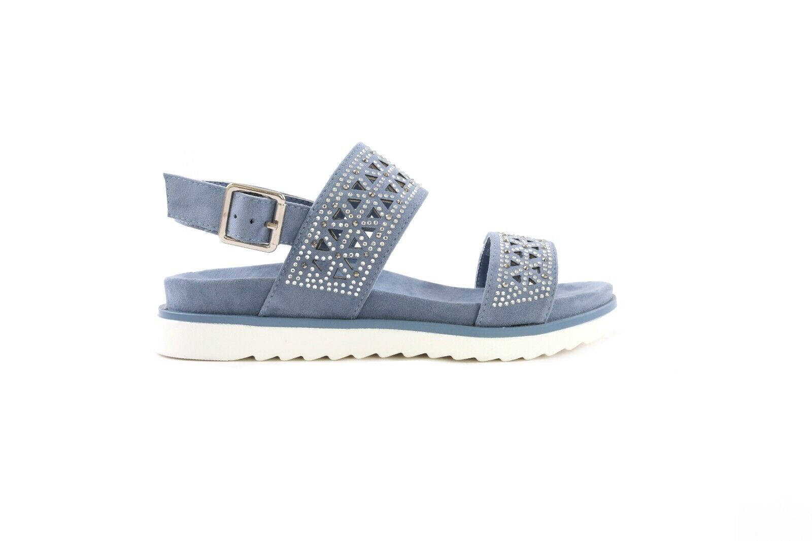 Ladies Low Wedge Soft Comfort Sling Back Summer Sandals Shoes