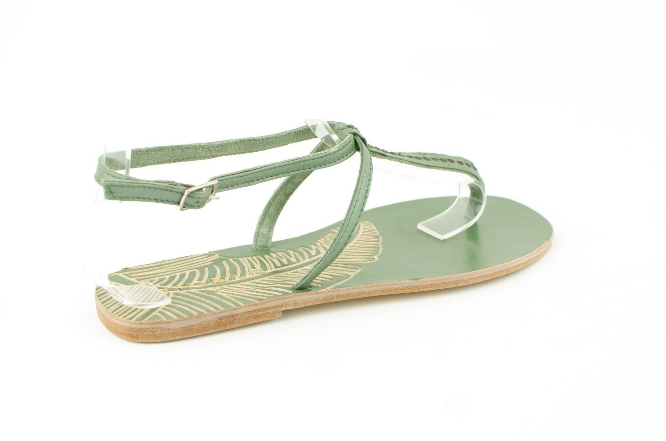 LADIES WOMENS NEW REAL LEATHER FLAT GLADIATOR SUMMER THONG SANDALS SHOES SIZE