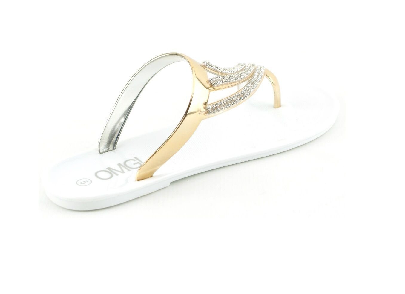 LADIES WOMENS NEW FLAT SUMMER DIAMANTE JELLY JELLIE FLIP FLOP SANDALS SHOES SIZE