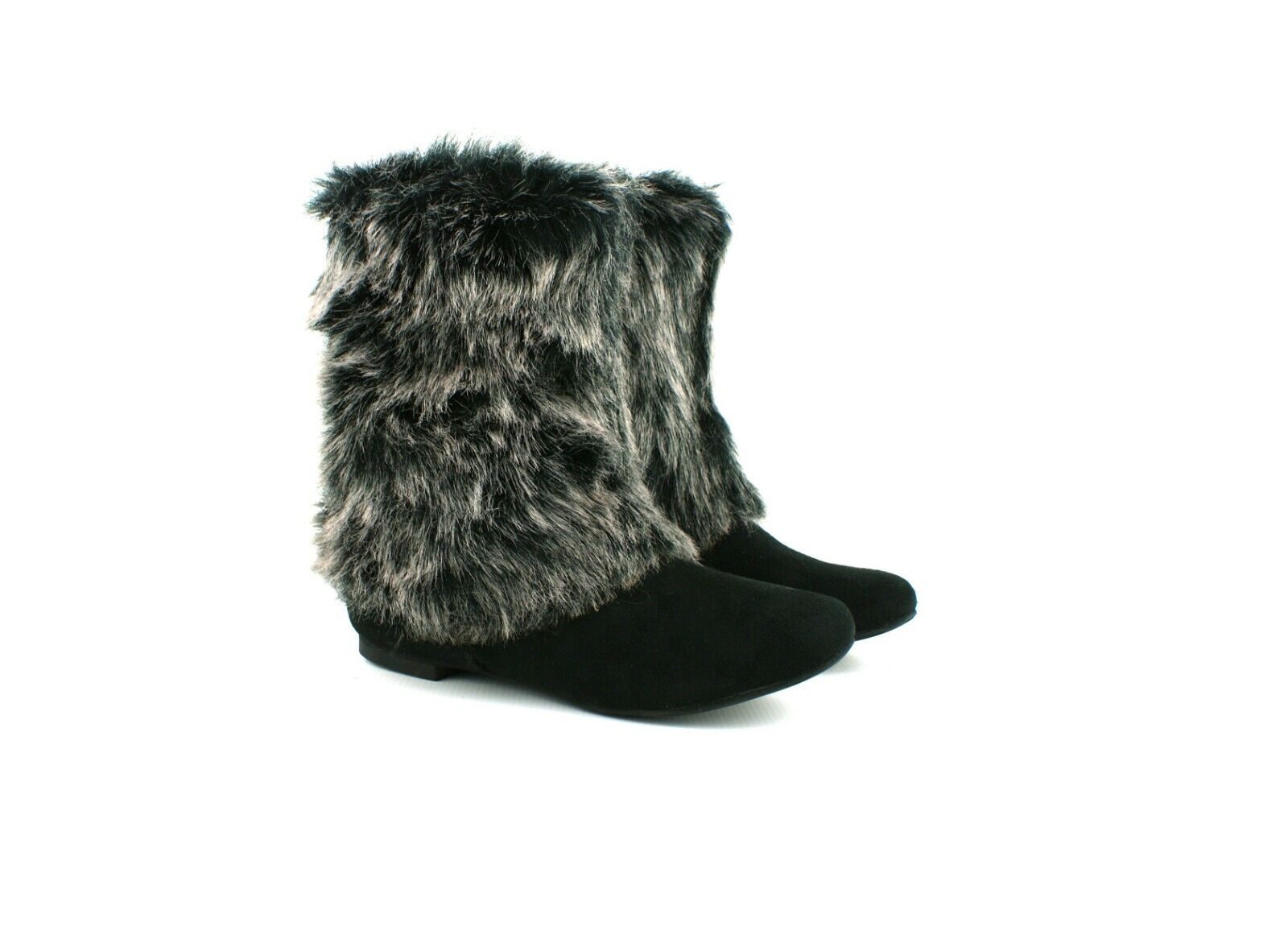 LADIES WOMENS BRAND NEW FAUX FUR SNOW WINTER BOOTS SHOES  SIZES 3 4 5 6 7 8