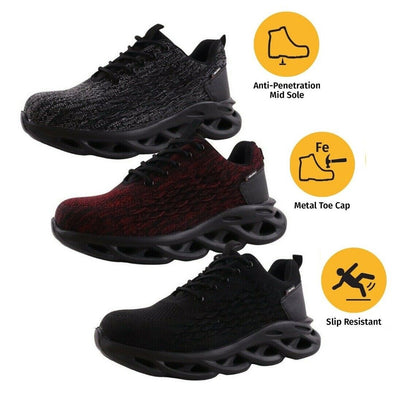 Safety Shoes Mens PPE Lightweight Steel Toe Cap Work Shoes Trainers Boots UK