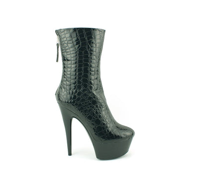 LADIES WOMENS NEW HIGH HEEL ANKLE MID CALF BOOTS PLATFORM ZIP BOOTIES SHOES SIZE