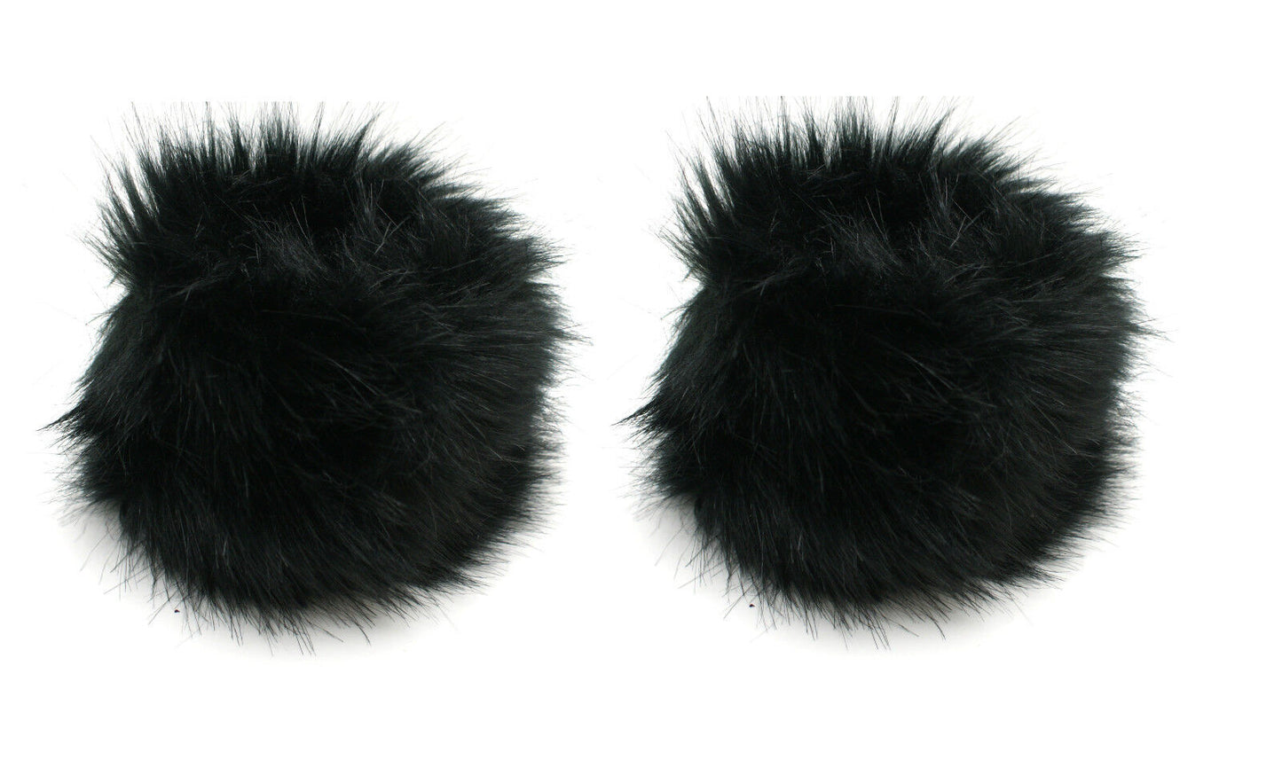 WOMENS LADIES ONE PAIR FAUX FUR LUXURY WRIST CUFFS WINTER FURS CUFF WRISTBAND 