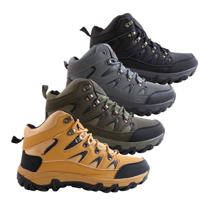 Mens Ankle High lace Up Trail Comfy Walking Hiking Trekking Boots Trainers Size 