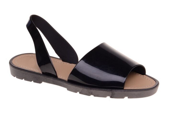 WOMENS LADIES MENORCAN SLING BACK PEEP TOE FLIP FLOP SANDALS SUMMER SHOES SIZE