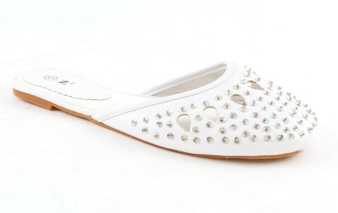 LADIES WOMENS NEW SLIP ON SLIDER BOW MULES PUMPS SHOES SANDALS FLIP FLOPS SIZE