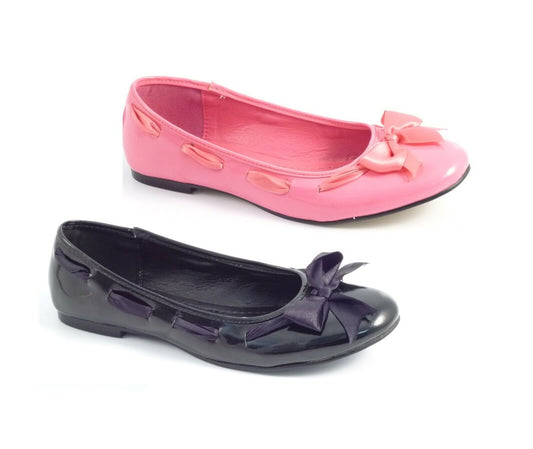 LADIES WOMENS FLAT BALLARINA CASUAL RIBBON DETAIL FLAT PUMPS SHOES LOAFERS SIZE 