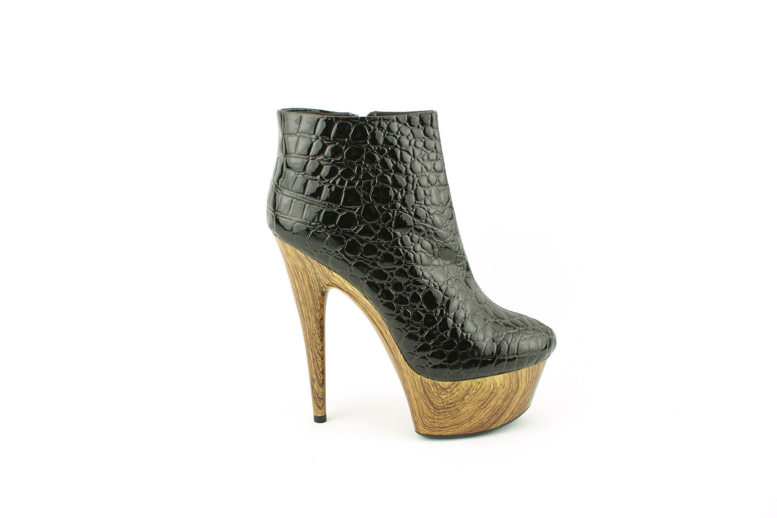 LADIES WOMENS NEW HIGH HEEL ANKLE BOOTS PLATFORM ZIP BOOTIES SHOE SHOES SIZE