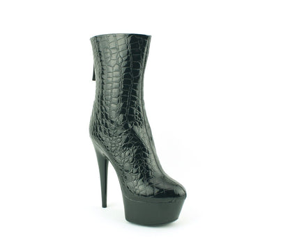 LADIES WOMENS NEW HIGH HEEL ANKLE MID CALF BOOTS PLATFORM ZIP BOOTIES SHOES SIZE