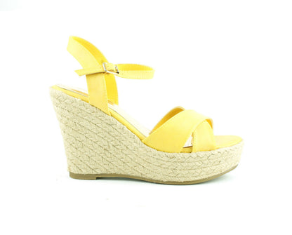 LADIES WOMENS ESPADRILLE PLATFORM WEDGE ANKLE STRAPS SUMMER SANDALS SHOES SIZE