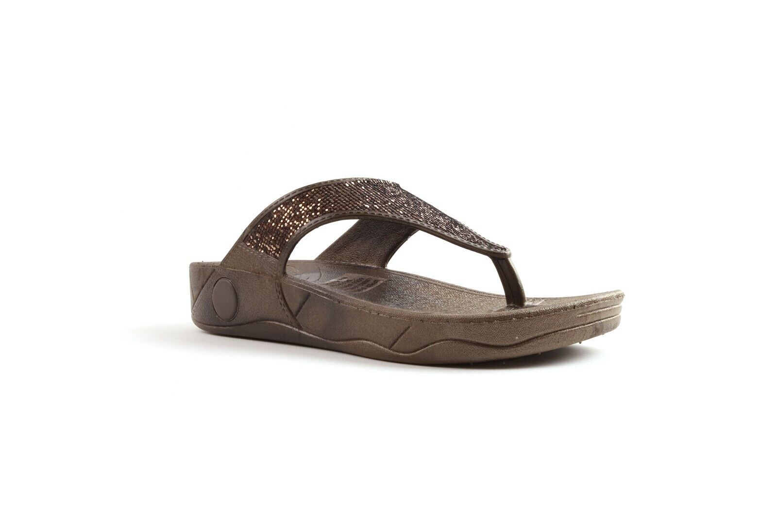 LADIES LOW WEDGE SPORTS POSTURE GYM FLIP FLOP WALKING SANDALS