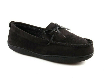 MENS GENTS FAUX SUEDE WINTER MOCCASIN DOCKERS SLIPPERS SIZE UK 7 8 9 10 11 12