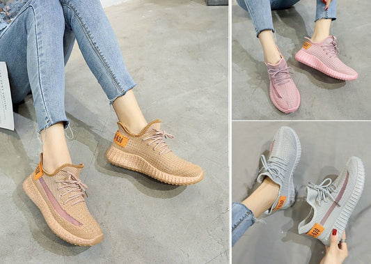 LADIES WOMENS MESH COMFORT GYM WALKING RUNNING YOGA TRAINERS SNEAKERS SHOES SIZE