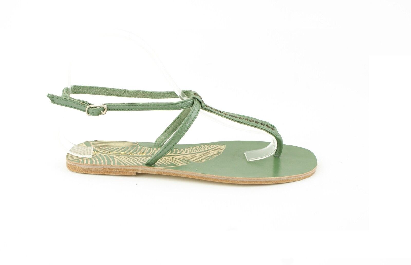 LADIES WOMENS NEW REAL LEATHER FLAT GLADIATOR SUMMER THONG SANDALS SHOES SIZE