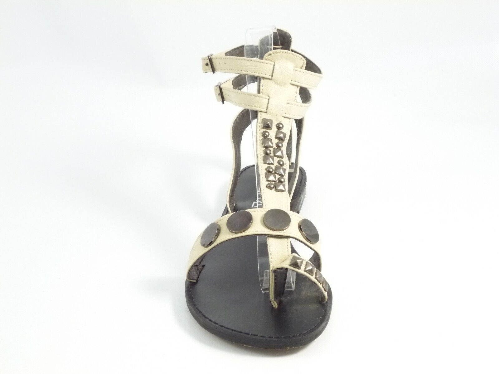 LADIES BUTTON DETAIL GLADIATOR STRAPPY SUMMER ROMAN SANDALS