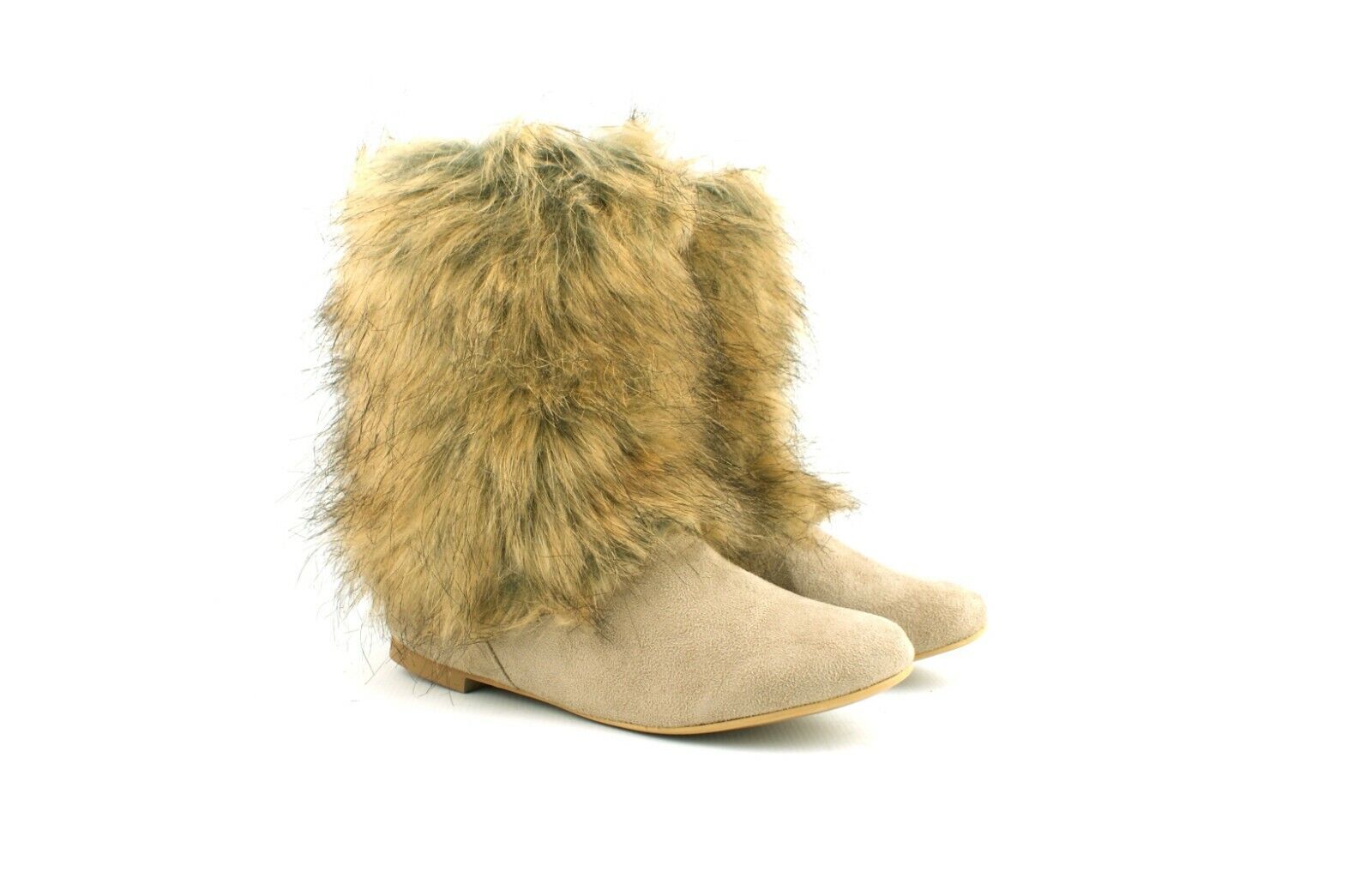 LADIES WOMENS BRAND NEW FAUX FUR SNOW WINTER BOOTS SHOES  SIZES 3 4 5 6 7 8