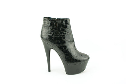 LADIES WOMENS NEW HIGH HEEL ANKLE BOOTS PLATFORM ZIP BOOTIES SHOE SHOES SIZE