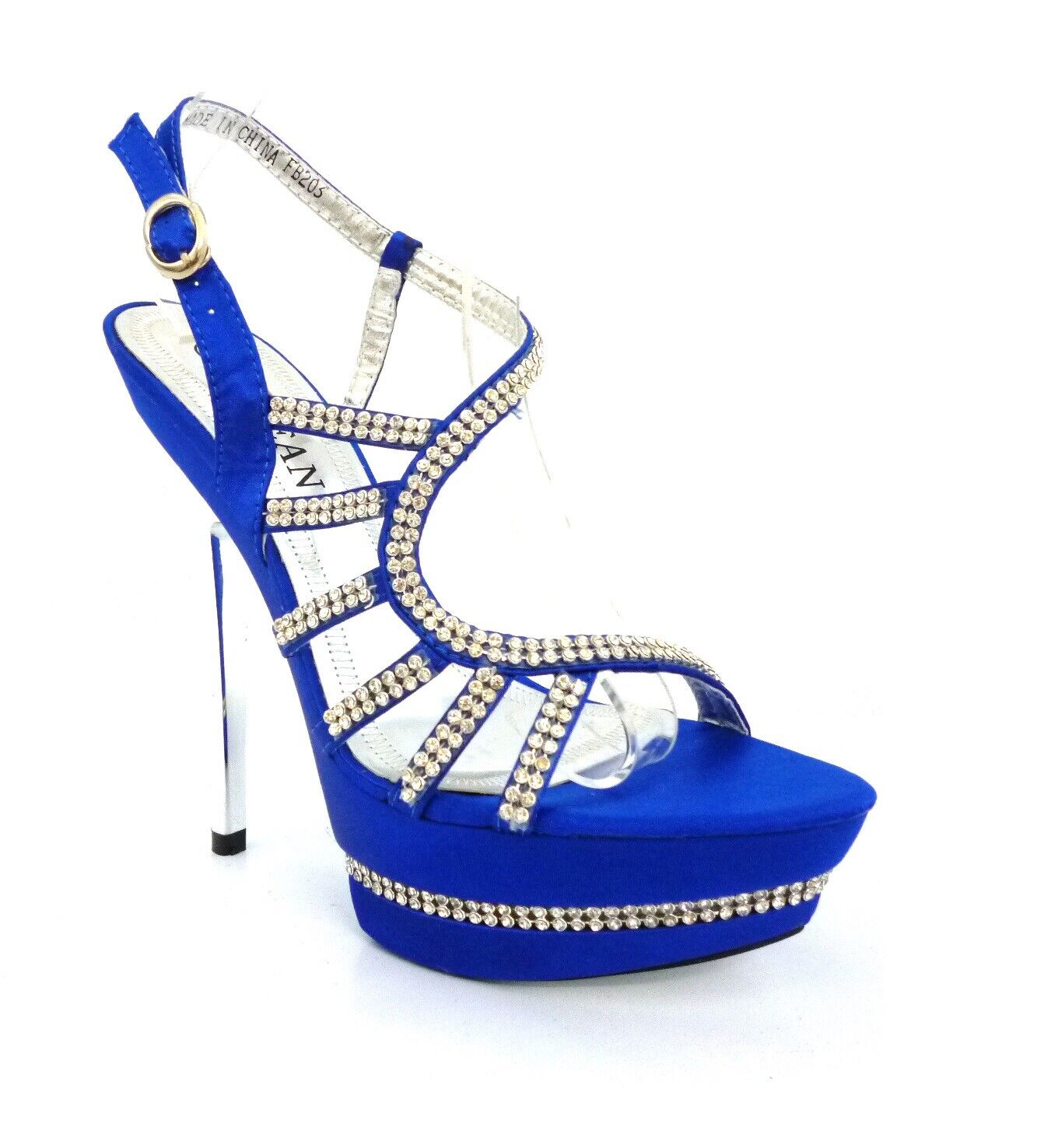 LADIES WOMENS HIGH HEEL PLATFORM EVENING DRESSY PEEP TOE SANDALS SHOES HEELS