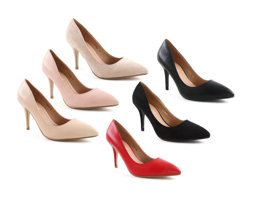 Ladies Womens High Stiletto Heel Pumps Work Smart Party Pointed Court Shoes Size