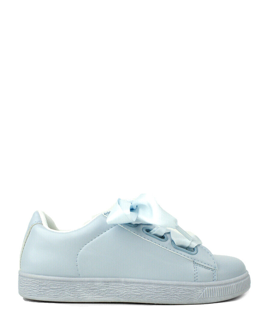 LADIES WOMENS NEW £5 FLAT RIBOON LACE UP TRAINERS PUMPS SNEAKERS SHOES SIZE 