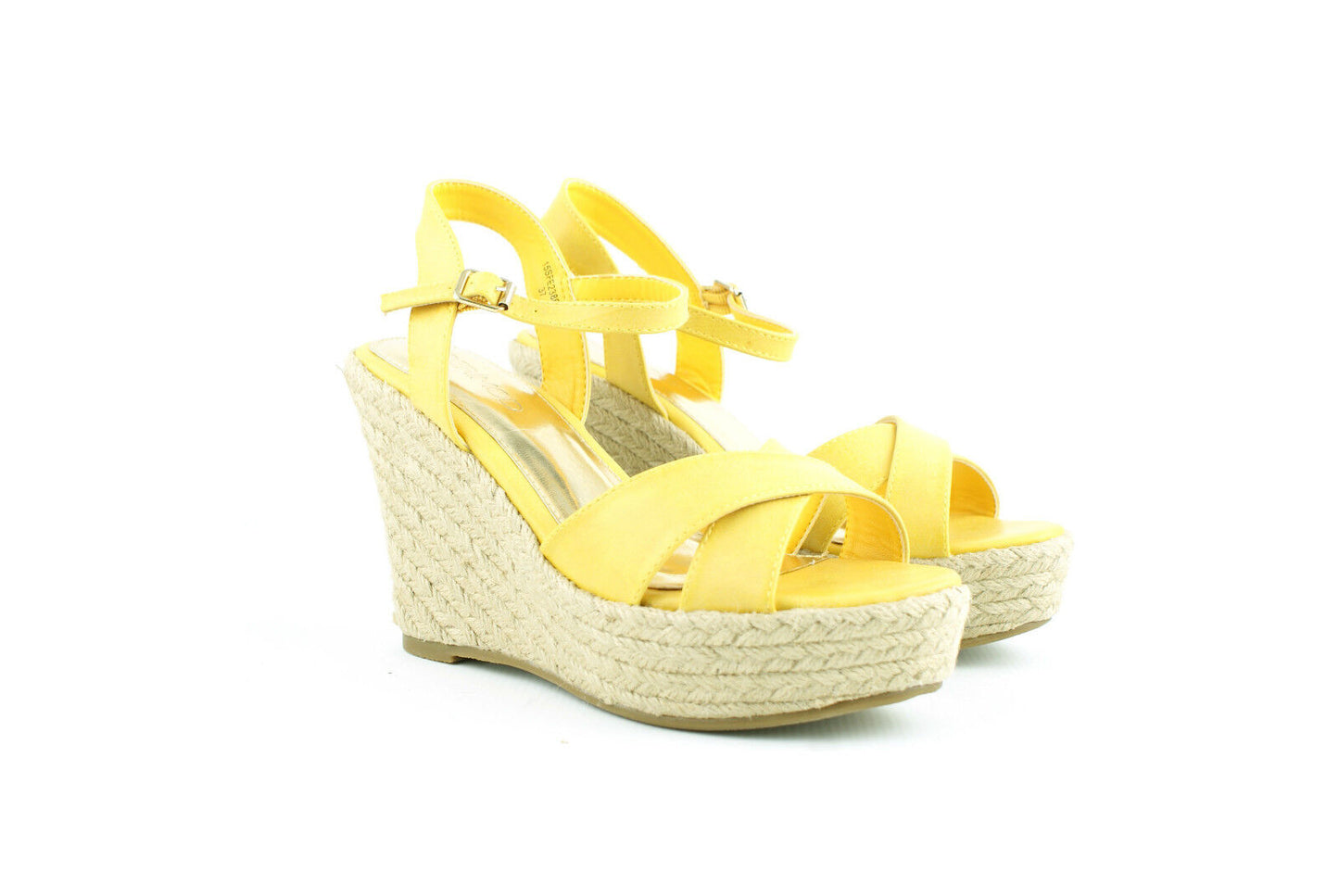 LADIES WOMENS ESPADRILLE PLATFORM WEDGE ANKLE STRAPS SUMMER SANDALS SHOES SIZE