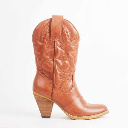 Alison Cowboy Calf Boots