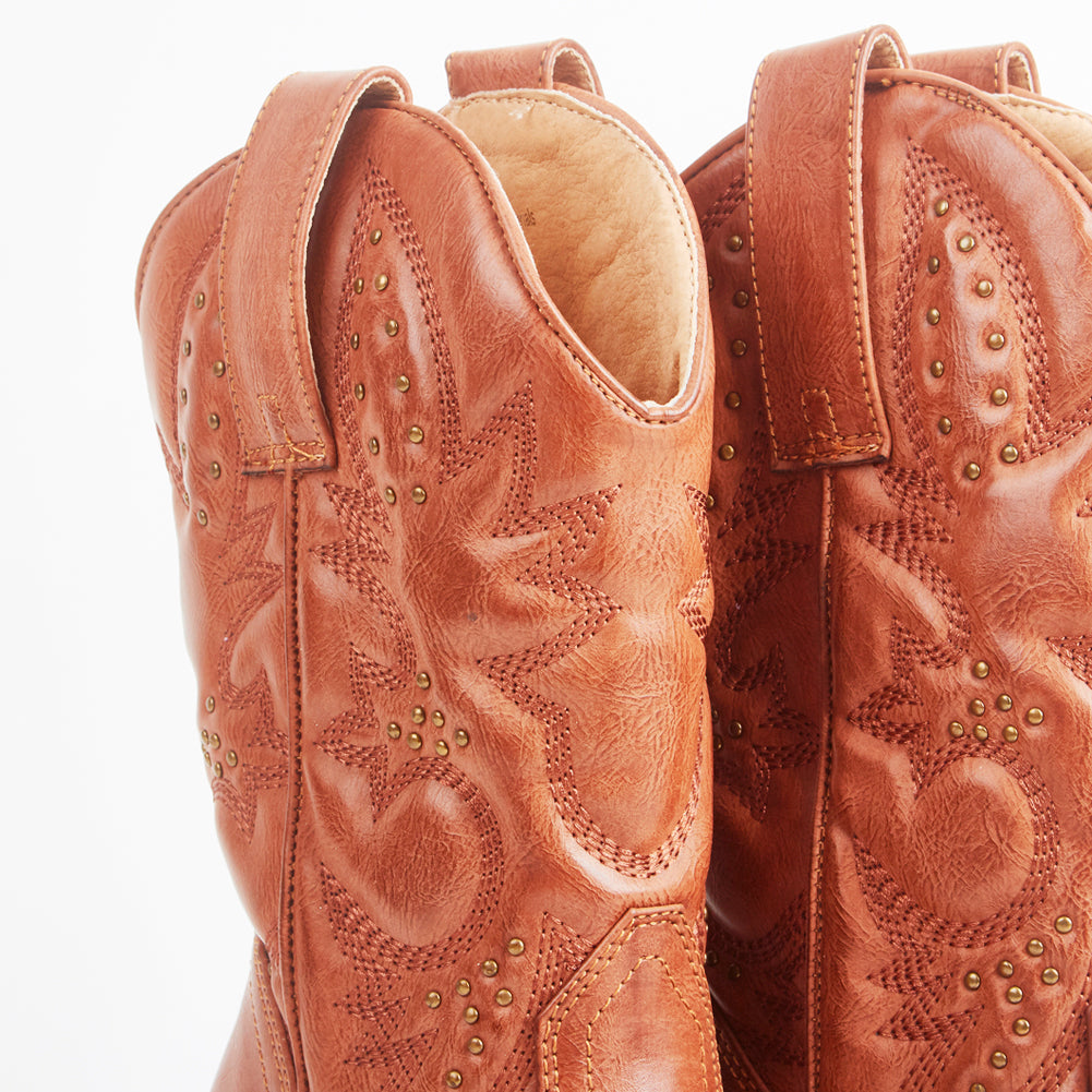 Alison Cowboy Calf Boots